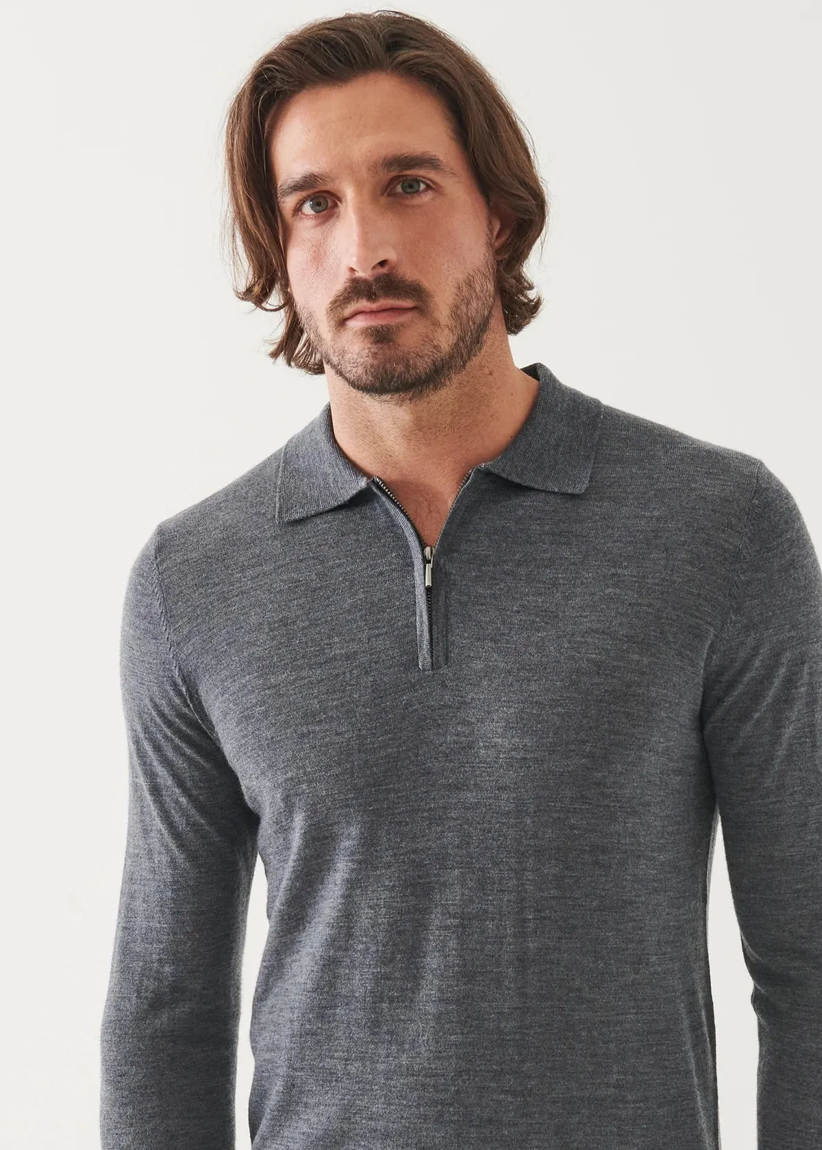 14GG MERINO 1/4 ZIP POLO