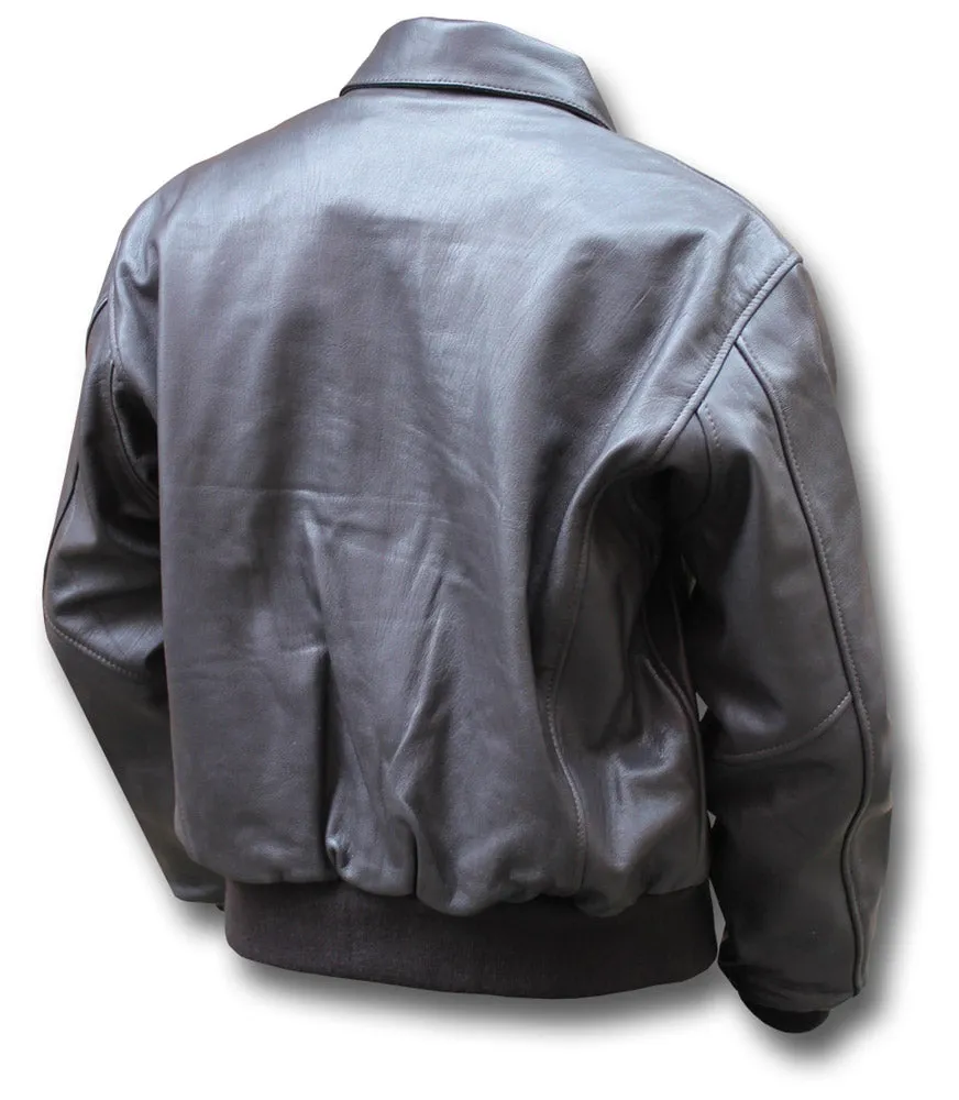 A2 USAAF LEATHER JACKET WITH SIDE POCKETS Silvermans