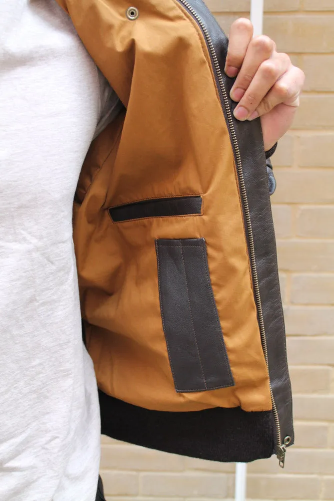 A2 USAAF LEATHER JACKET WITH SIDE POCKETS Silvermans