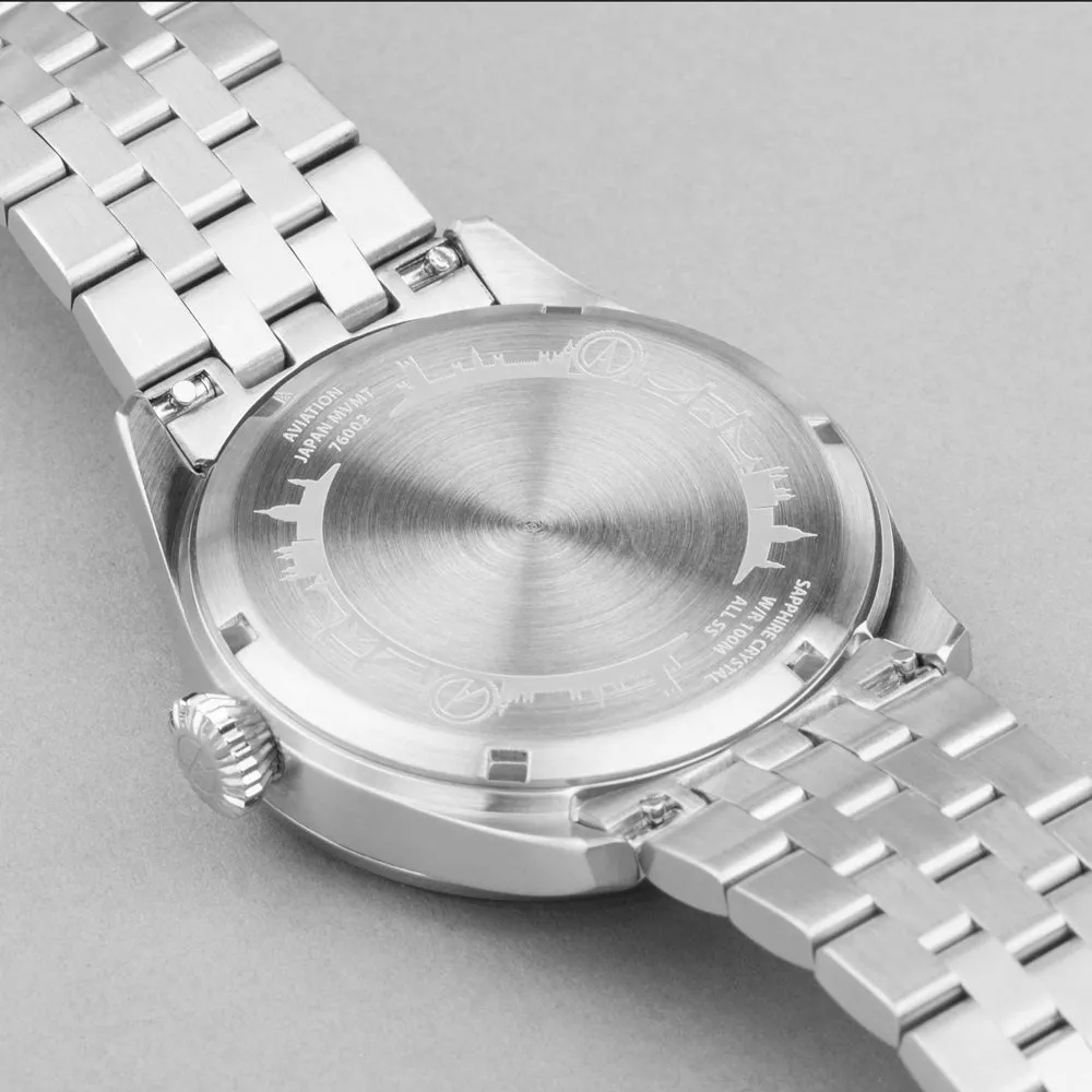 Accurist Aviation Mens Watch 76002 Stainless Steel with Green Dial