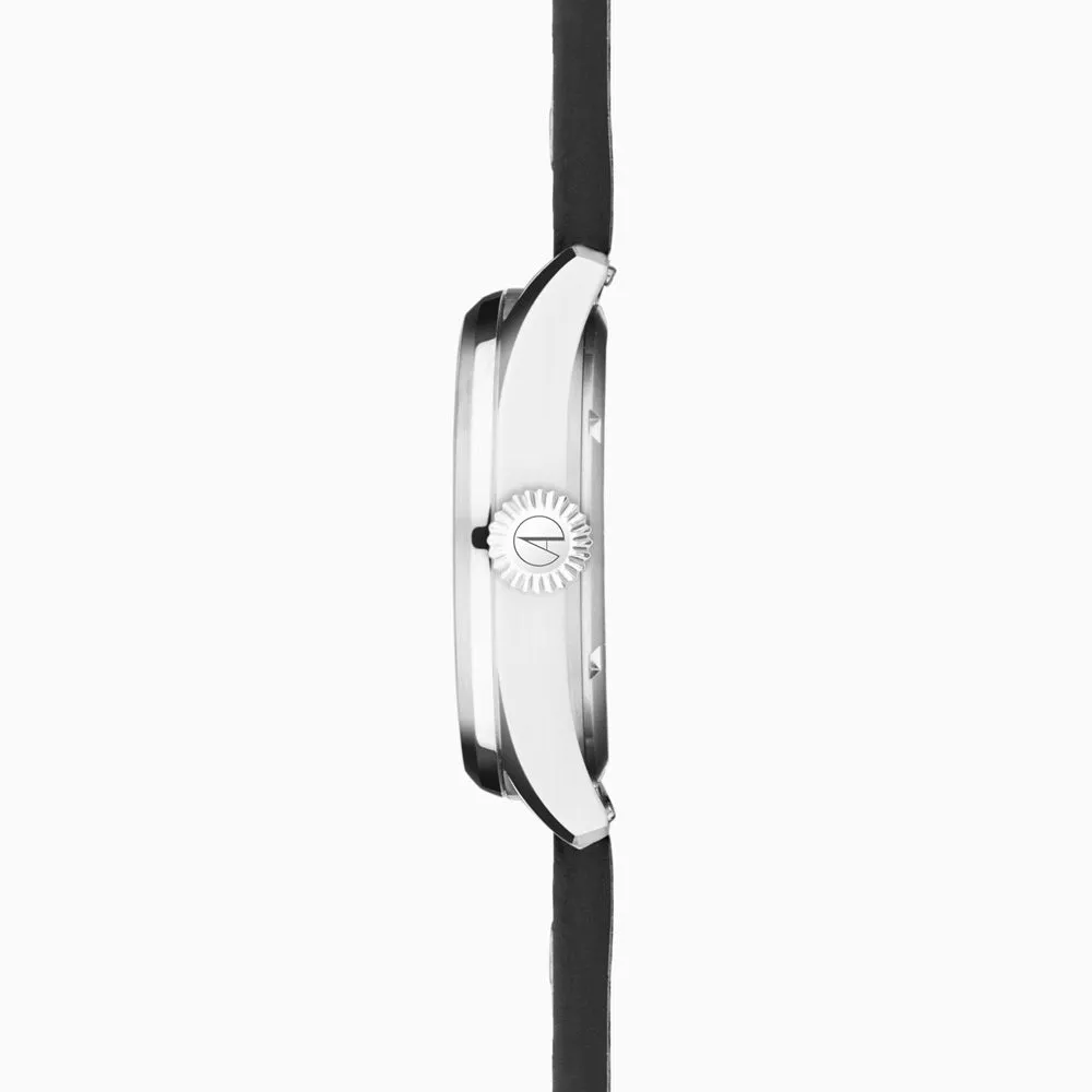 Accurist Aviation Mens Watch 76004 Black Leather Strap