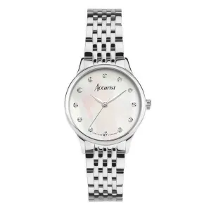 Accurist Dress Ladies Watch with Mother of Pearl Diamond Set Dial 77000