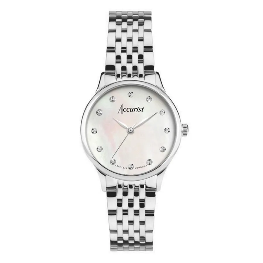 Accurist Dress Ladies Watch with Mother of Pearl Diamond Set Dial 77000