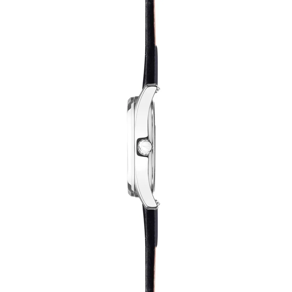 Accurist Everyday Ladies Watch Black Leather Strap 74004X