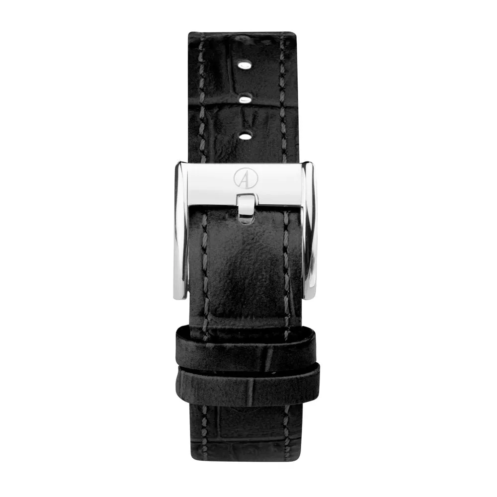Accurist Everyday Ladies Watch Black Leather Strap 74004X