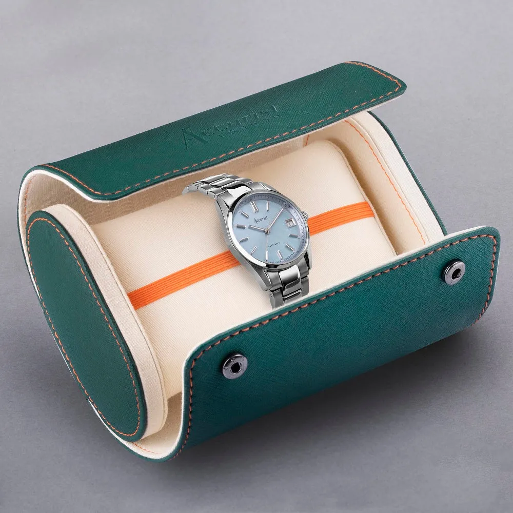 Accurist Everyday Ladies Watch Blue Pearl Dial 74002
