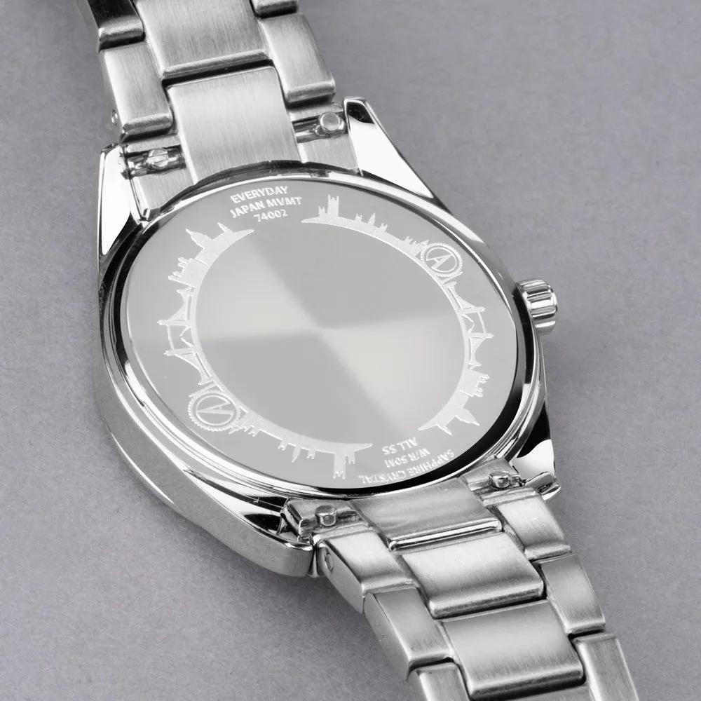 Accurist Everyday Ladies Watch Blue Pearl Dial 74002