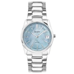 Accurist Everyday Ladies Watch Blue Pearl Dial 74002