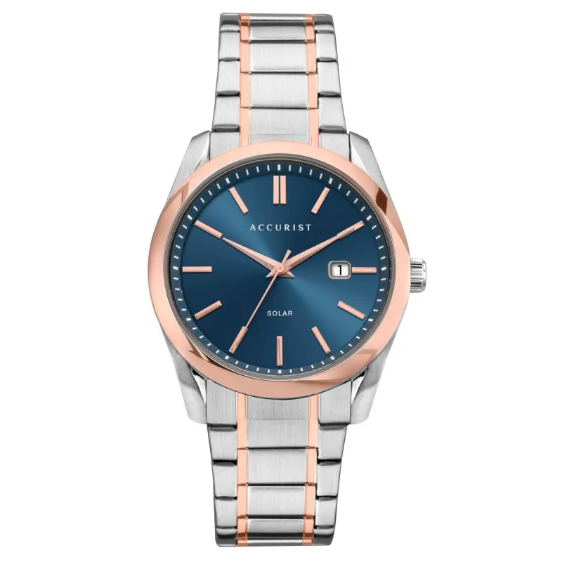 Accurist Solar Stainless Steel Mens Watch 7416