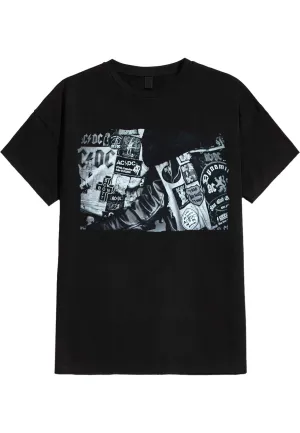 AC/DC - Badges And Posters Collection - T-Shirt