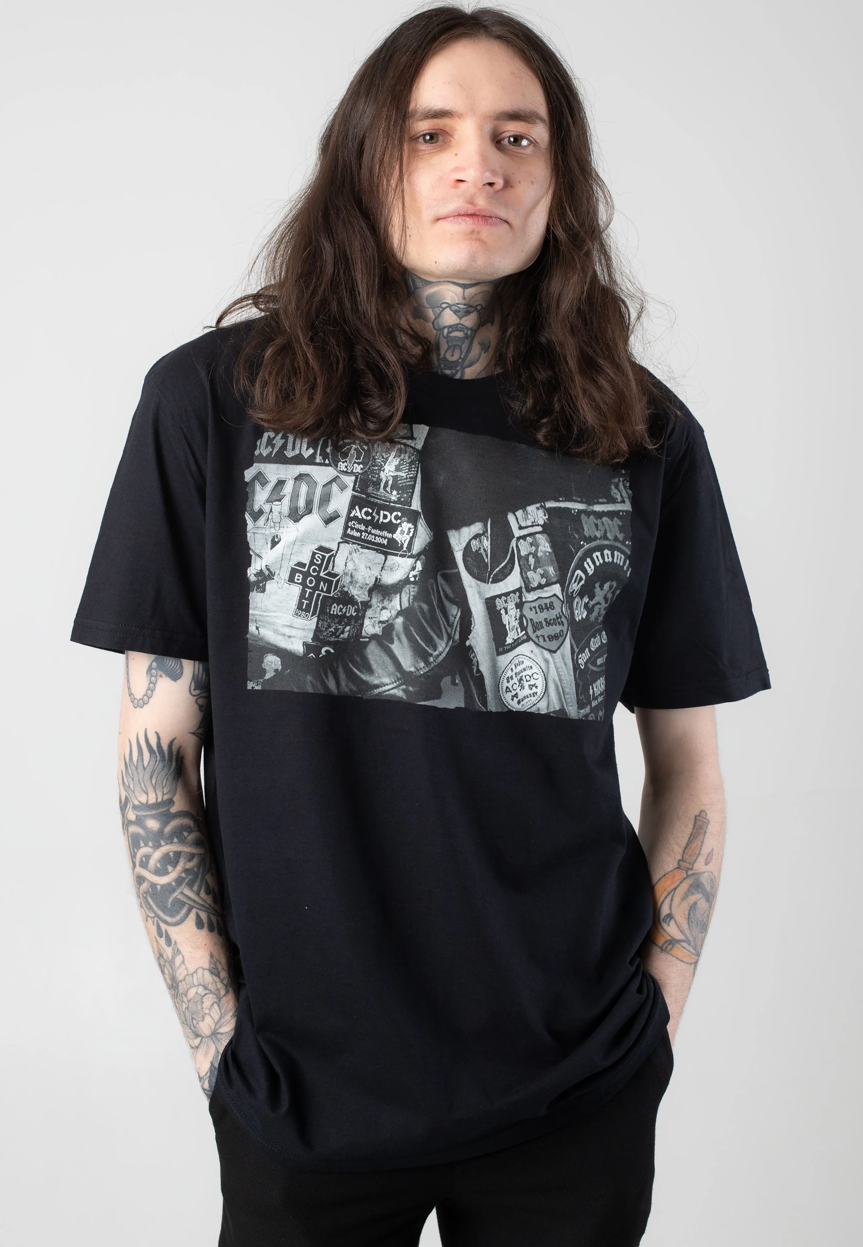 AC/DC - Badges And Posters Collection - T-Shirt