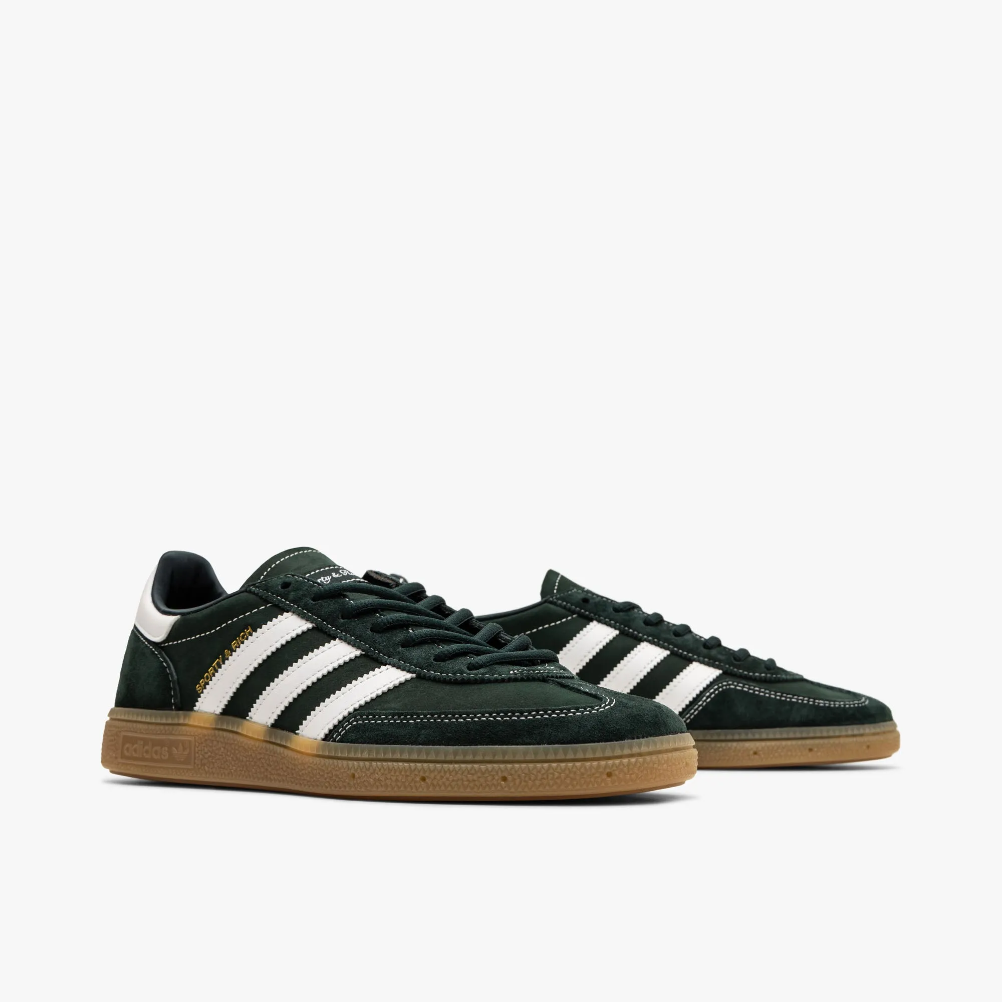 adidas Originals x Sporty & Rich Handball Spezial Dark Green / Cloud White - Gum