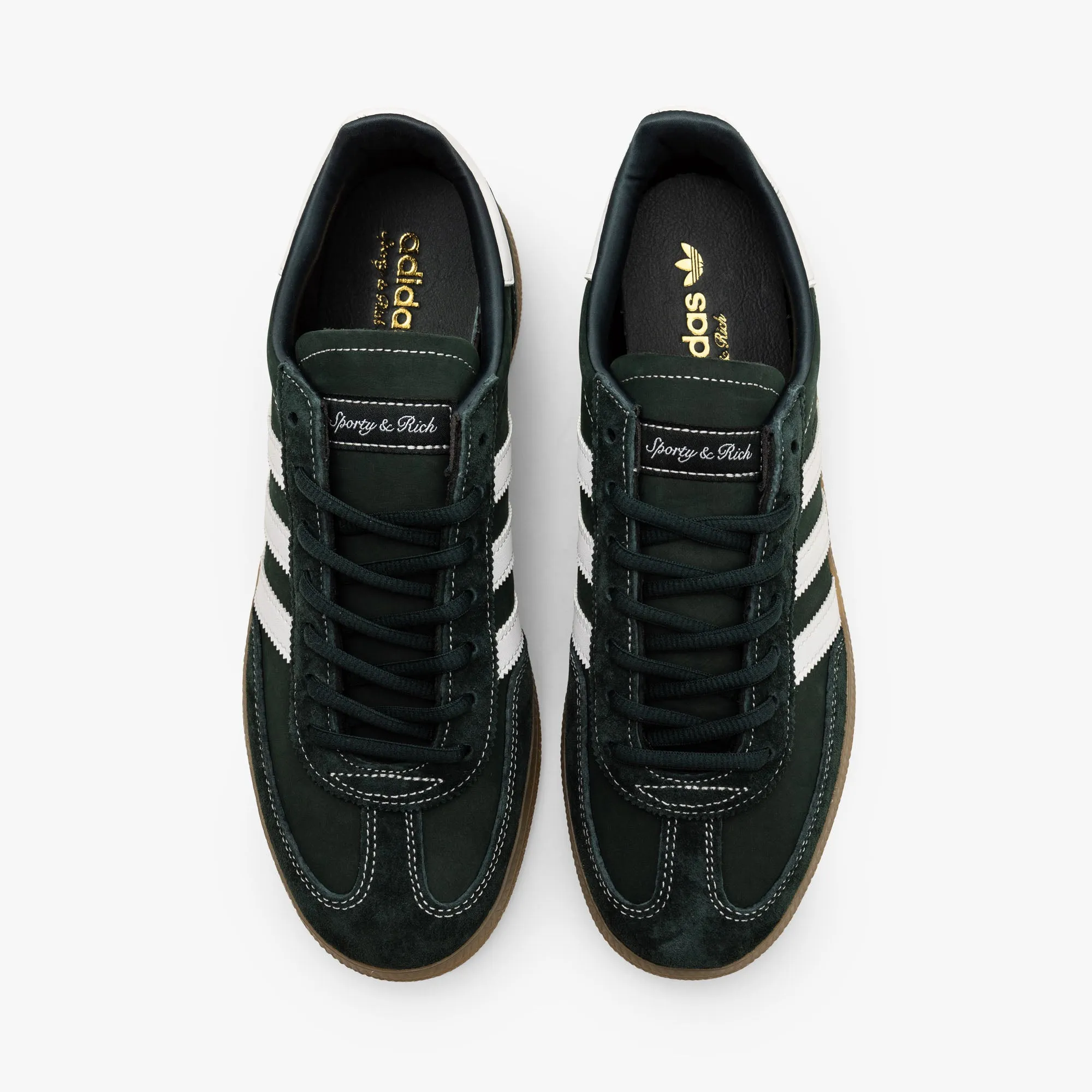 adidas Originals x Sporty & Rich Handball Spezial Dark Green / Cloud White - Gum