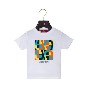 Aigner Kids Boy's White T-shirt