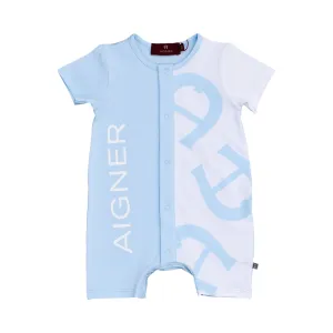 Aigner Kids New Born Boy's Blue Romper
