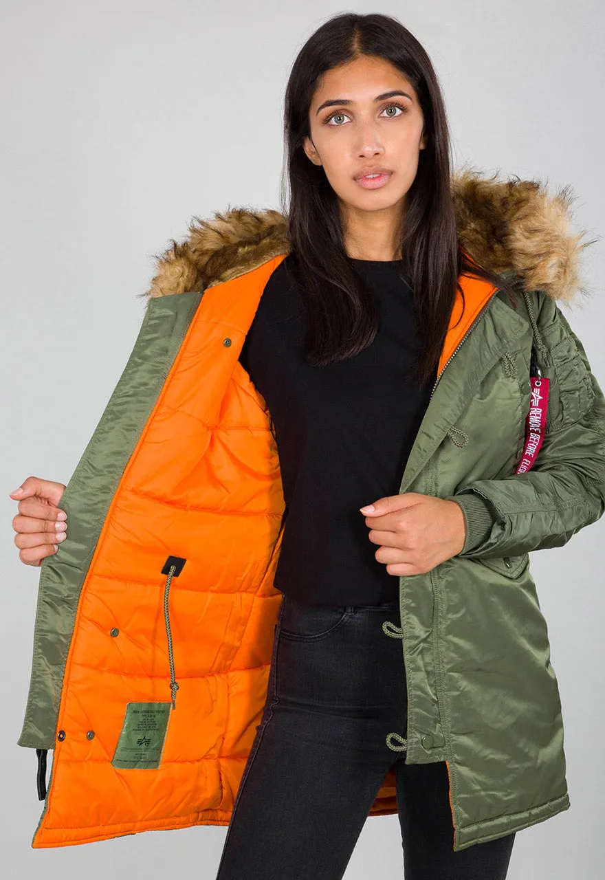 ALPHA WOMENS N3B VF59 PARKA Silvermans
