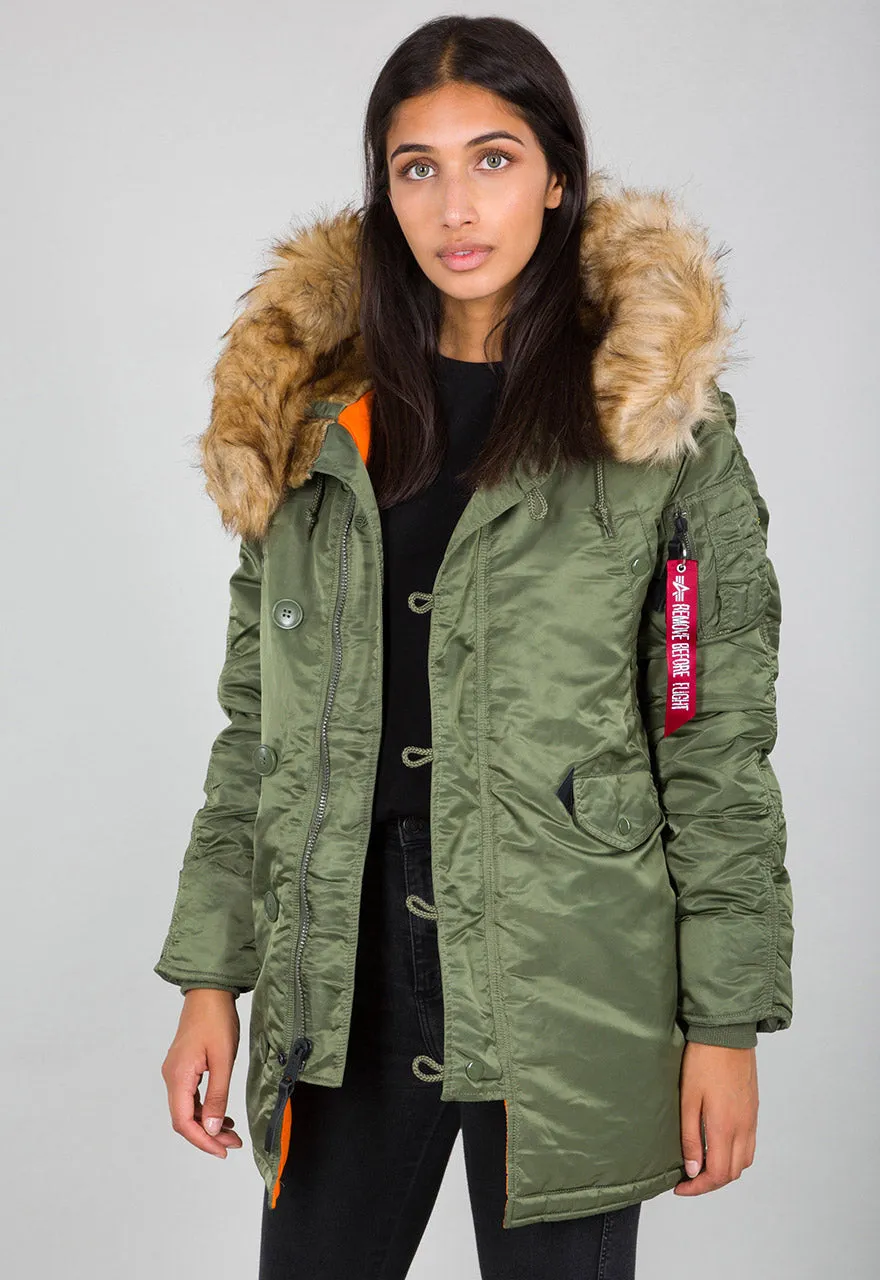 ALPHA WOMENS N3B VF59 PARKA Silvermans