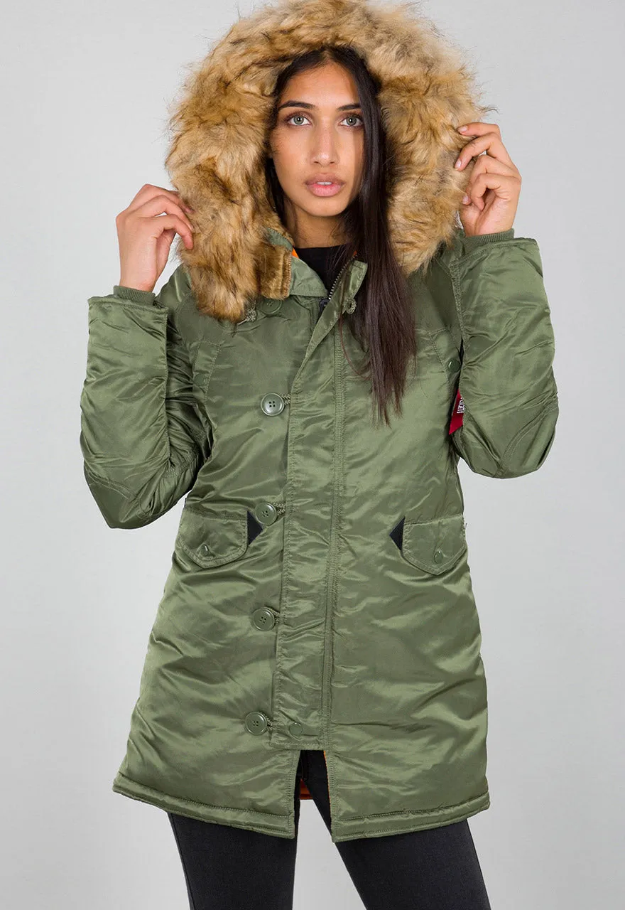 ALPHA WOMENS N3B VF59 PARKA Silvermans