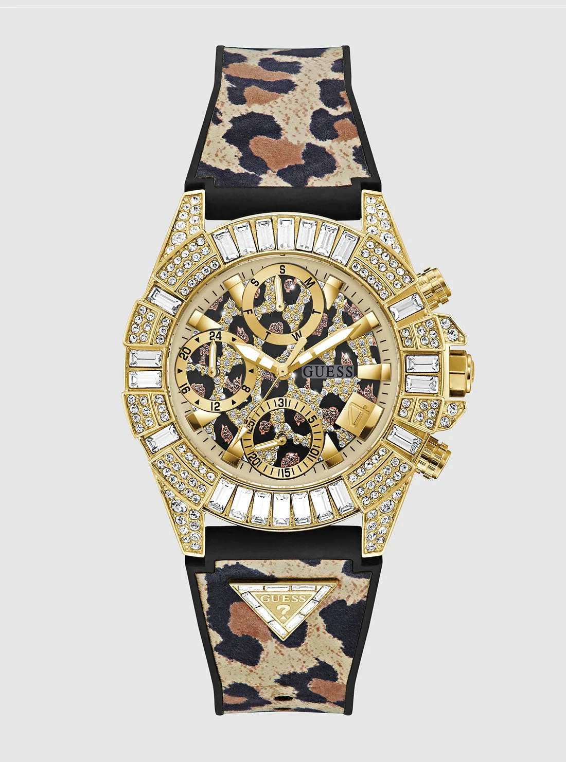 Animal Print Iconic 40th Silicone Watch Guess