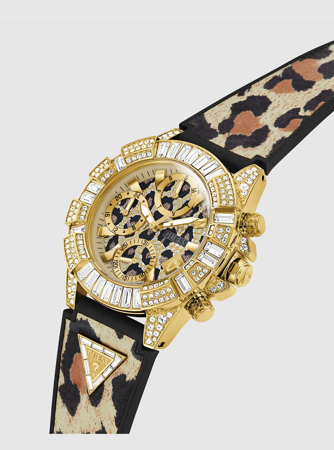 Animal Print Iconic 40th Silicone Watch Guess
