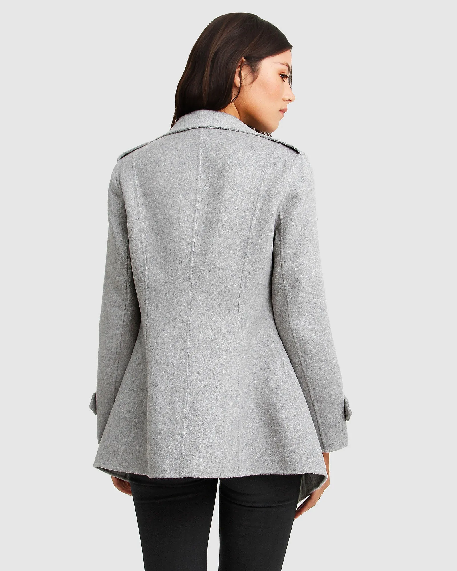 Bad Girl Wool Blend Moto Coat