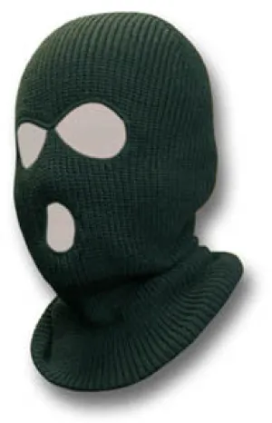 BLACK 3 HOLE BALACLAVA Silvermans