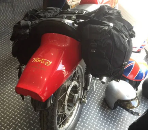 BLACK CANVAS MOTORCYCLE PANNIERS GRADE 1 Silvermans