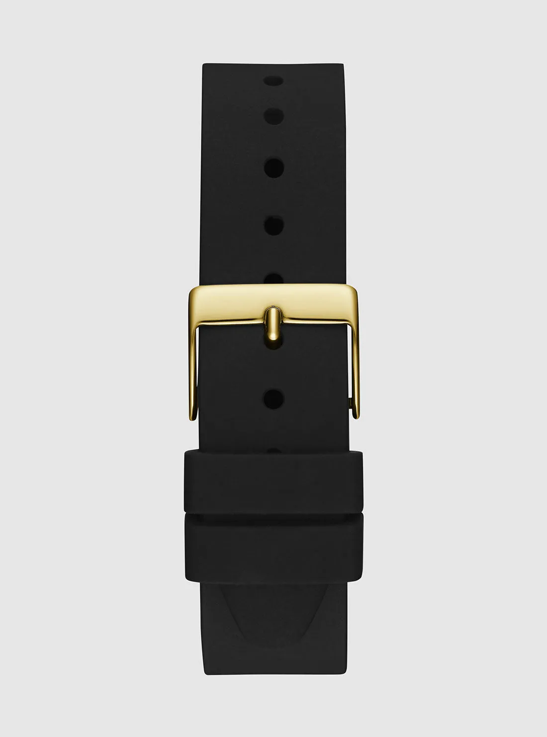 Black G Stitch Silicone Watch Guess