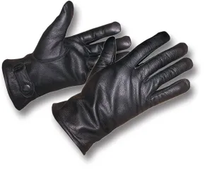 BLACK GERMAN LEATHER GLOVES Silvermans