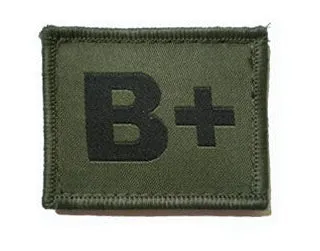 BLOOD GROUP PATCH/BADGE Silvermans