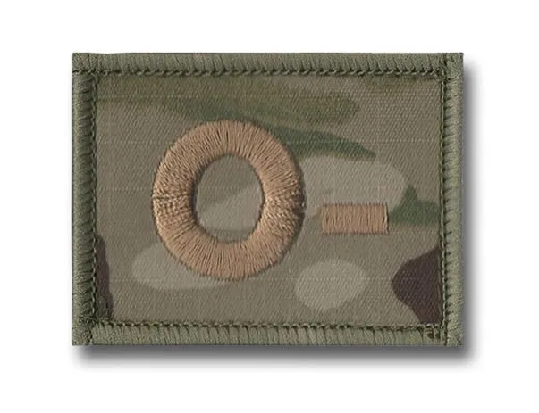 BLOOD GROUP PATCH/BADGE Silvermans
