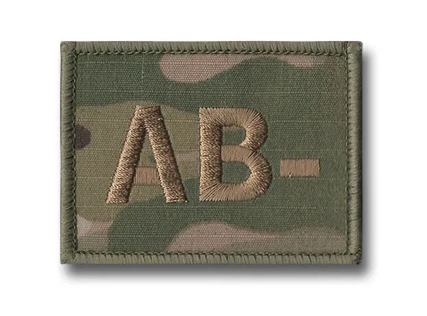 BLOOD GROUP PATCH/BADGE Silvermans