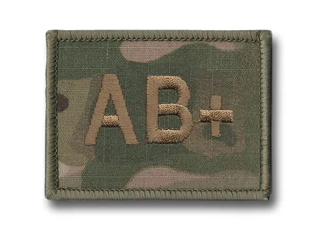 BLOOD GROUP PATCH/BADGE Silvermans