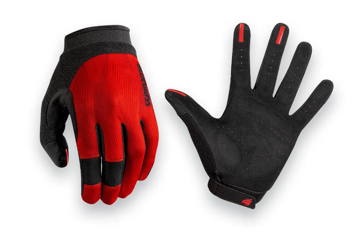 Bluegrass React Unisex Cycling Gloves (Red)