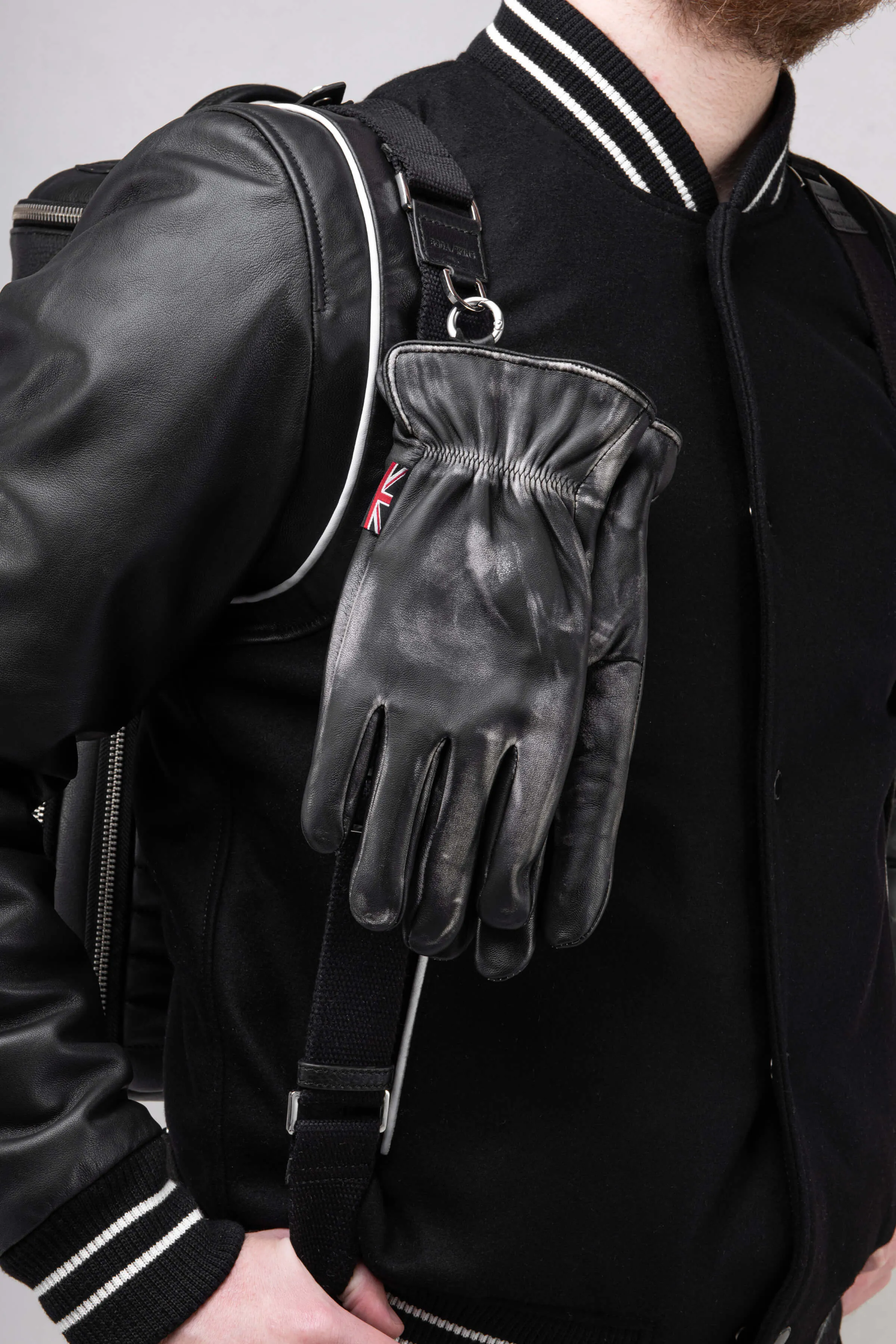 BODA Leather Glove: Vintage Black (Man)