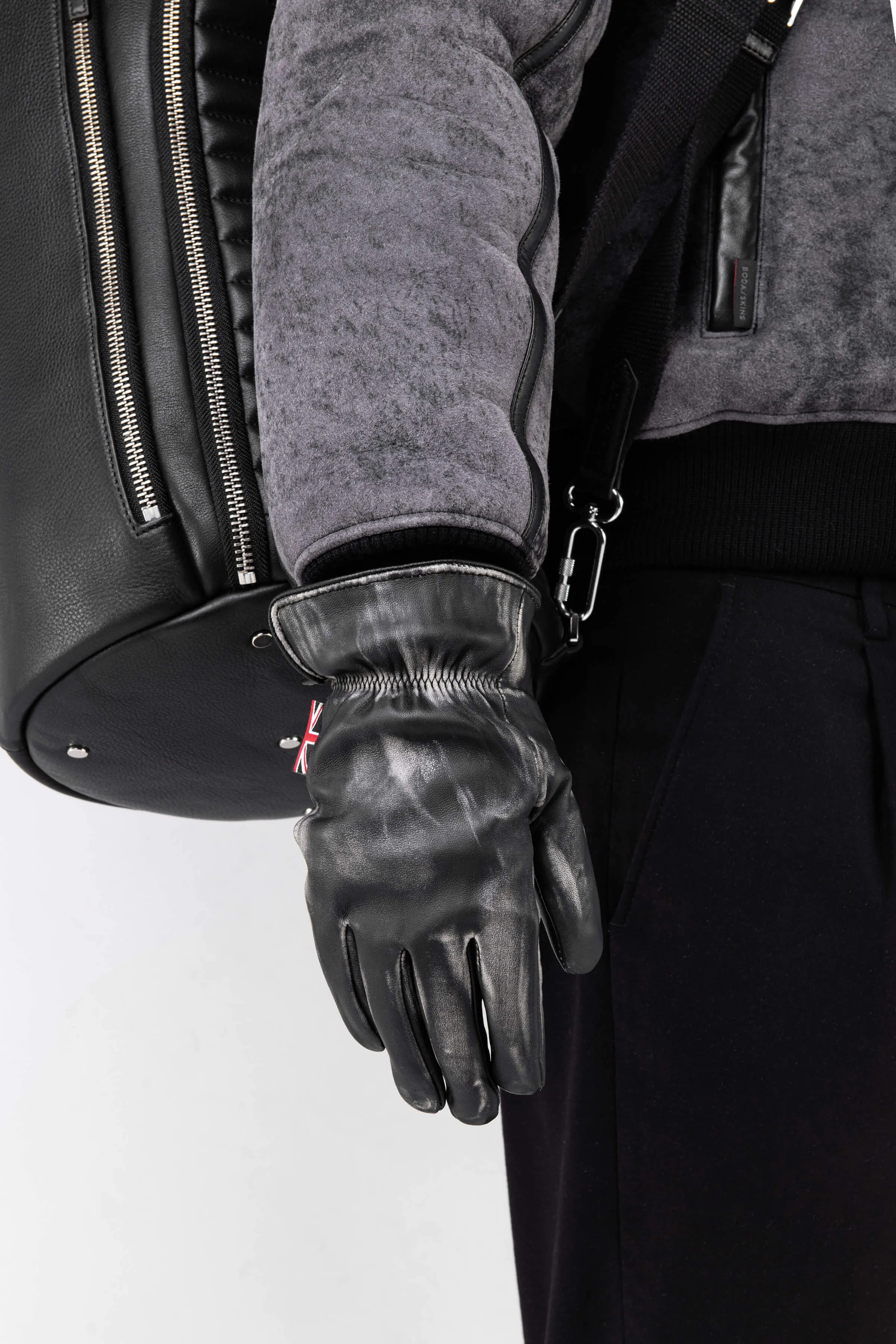 BODA Leather Glove: Vintage Black (Man)