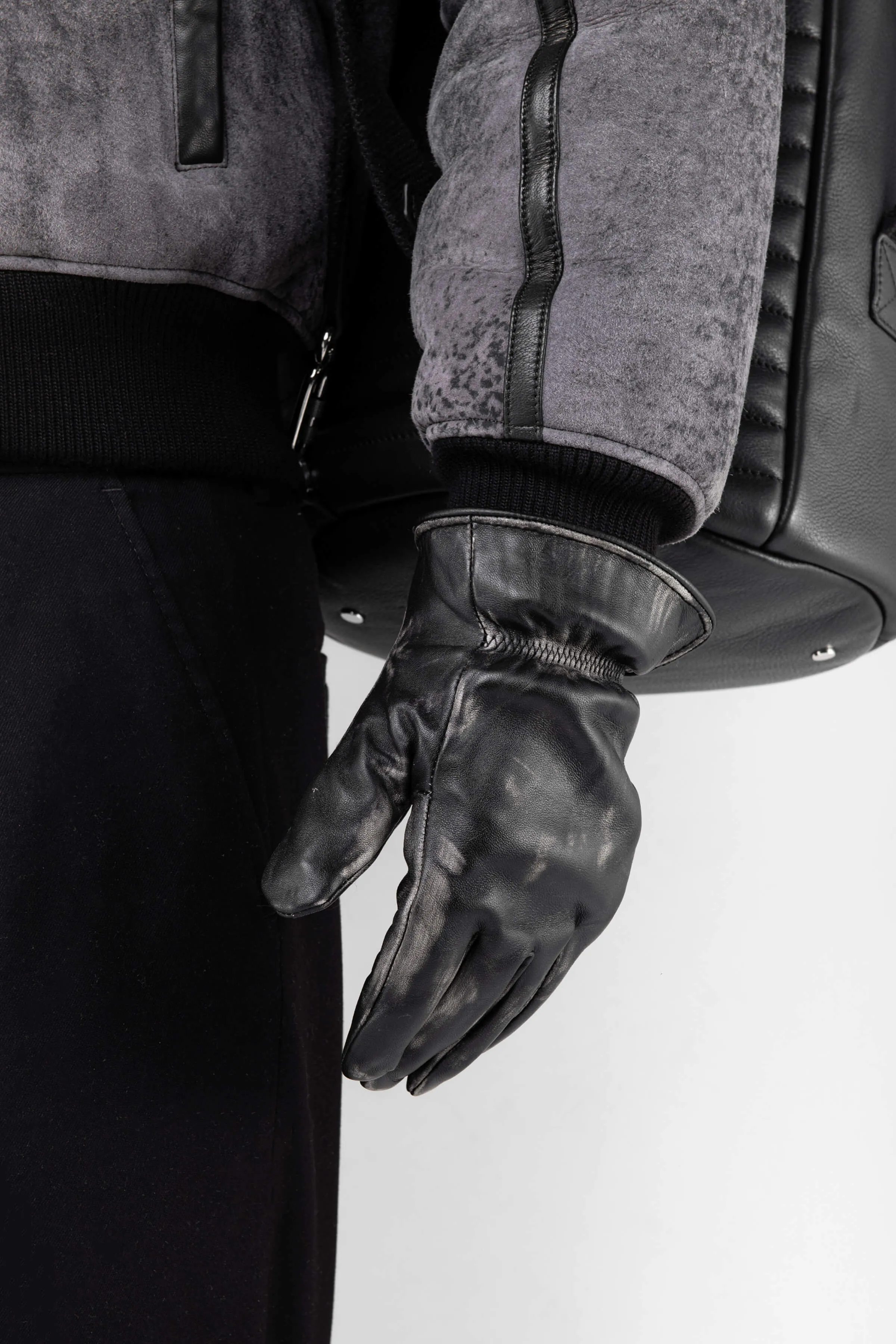 BODA Leather Glove: Vintage Black (Man)