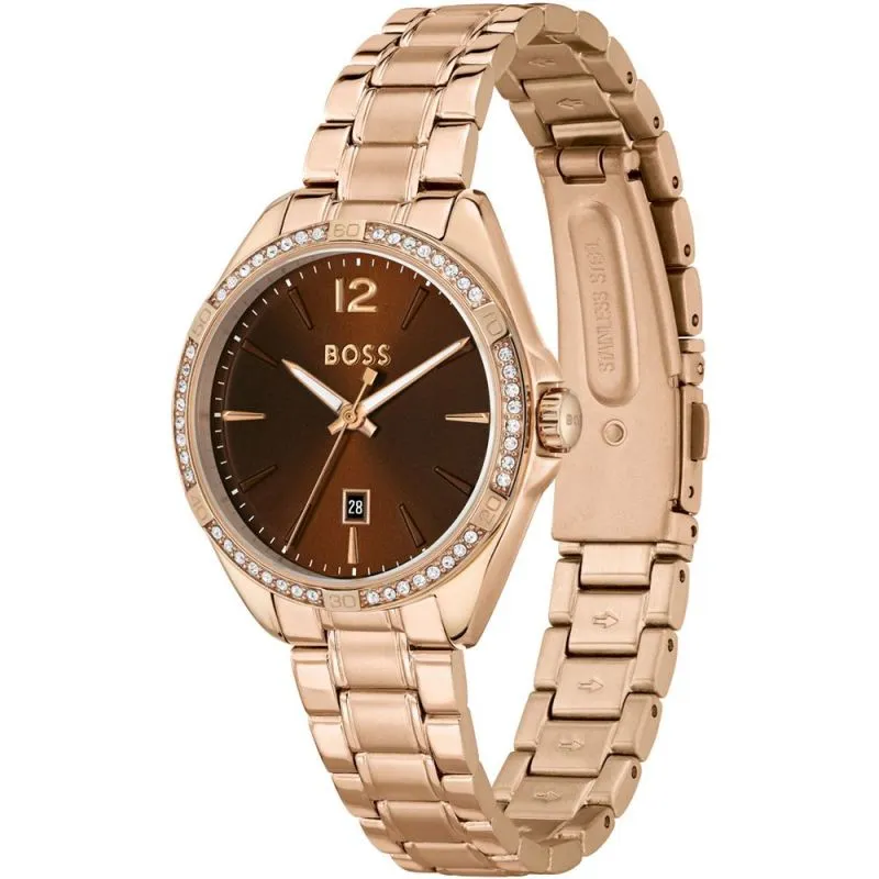 BOSS Watches Felina Rose Gold Ladies Watch 1502621
