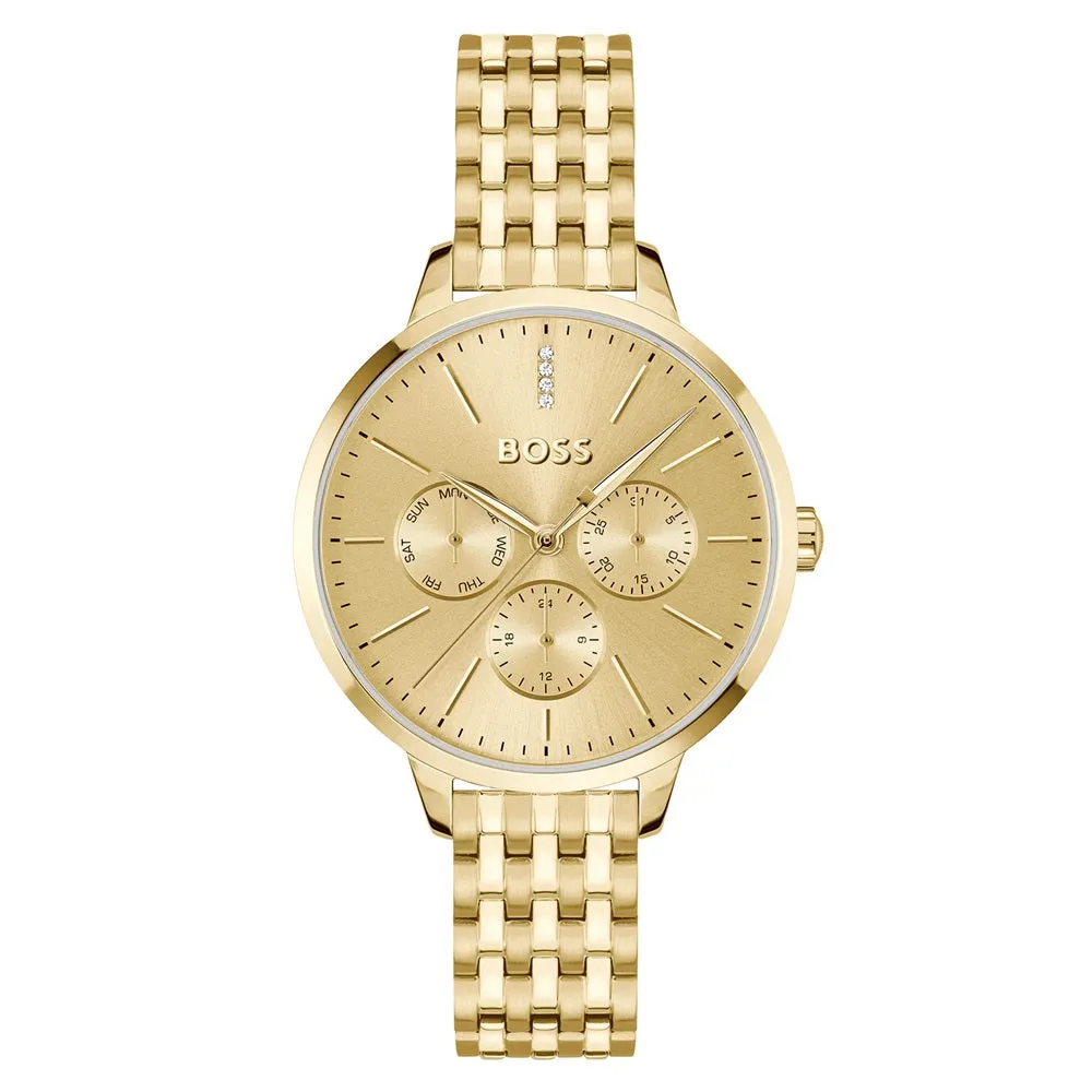 BOSS Watches Gold Plated Symphony Ladies Watch 1502782