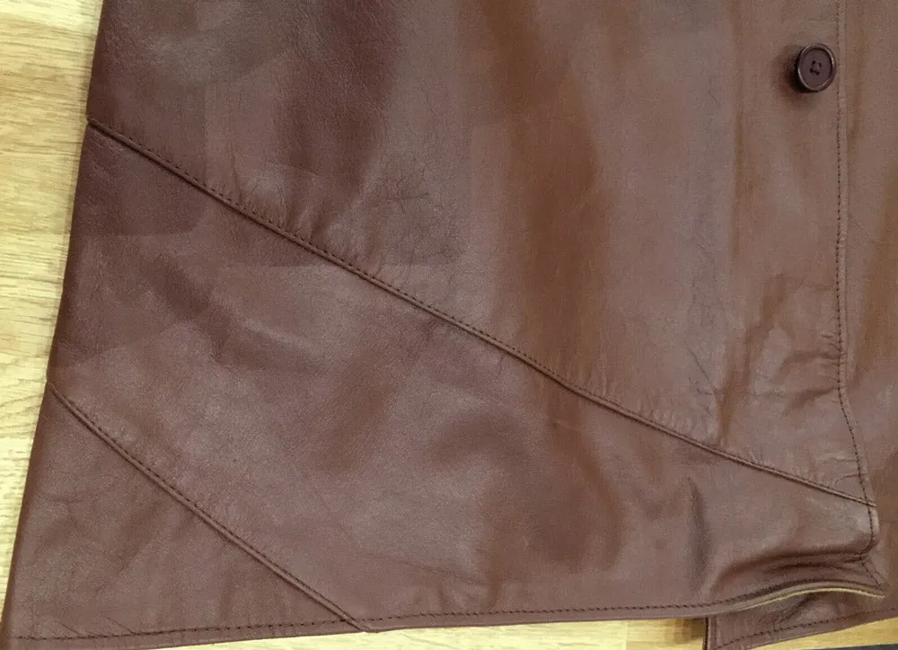 BROWN WWII COPY LEATHER JERKIN Silvermans