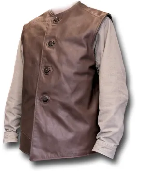 BROWN WWII COPY LEATHER JERKIN Silvermans