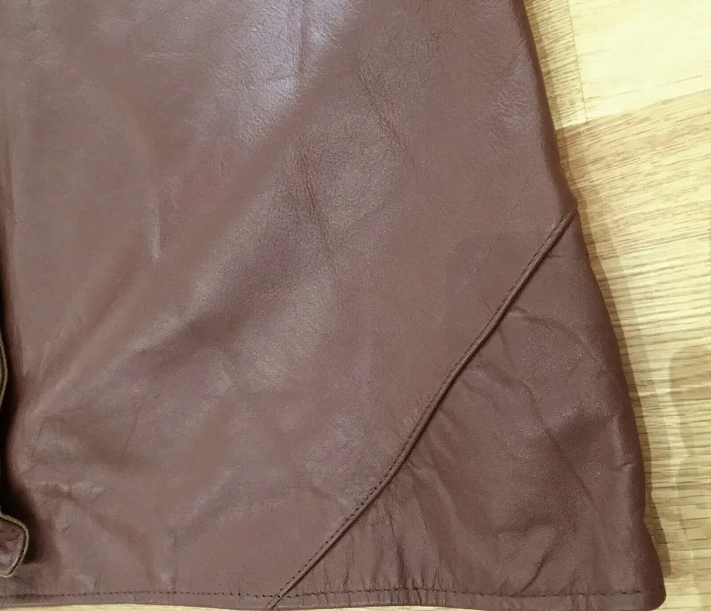 BROWN WWII COPY LEATHER JERKIN Silvermans