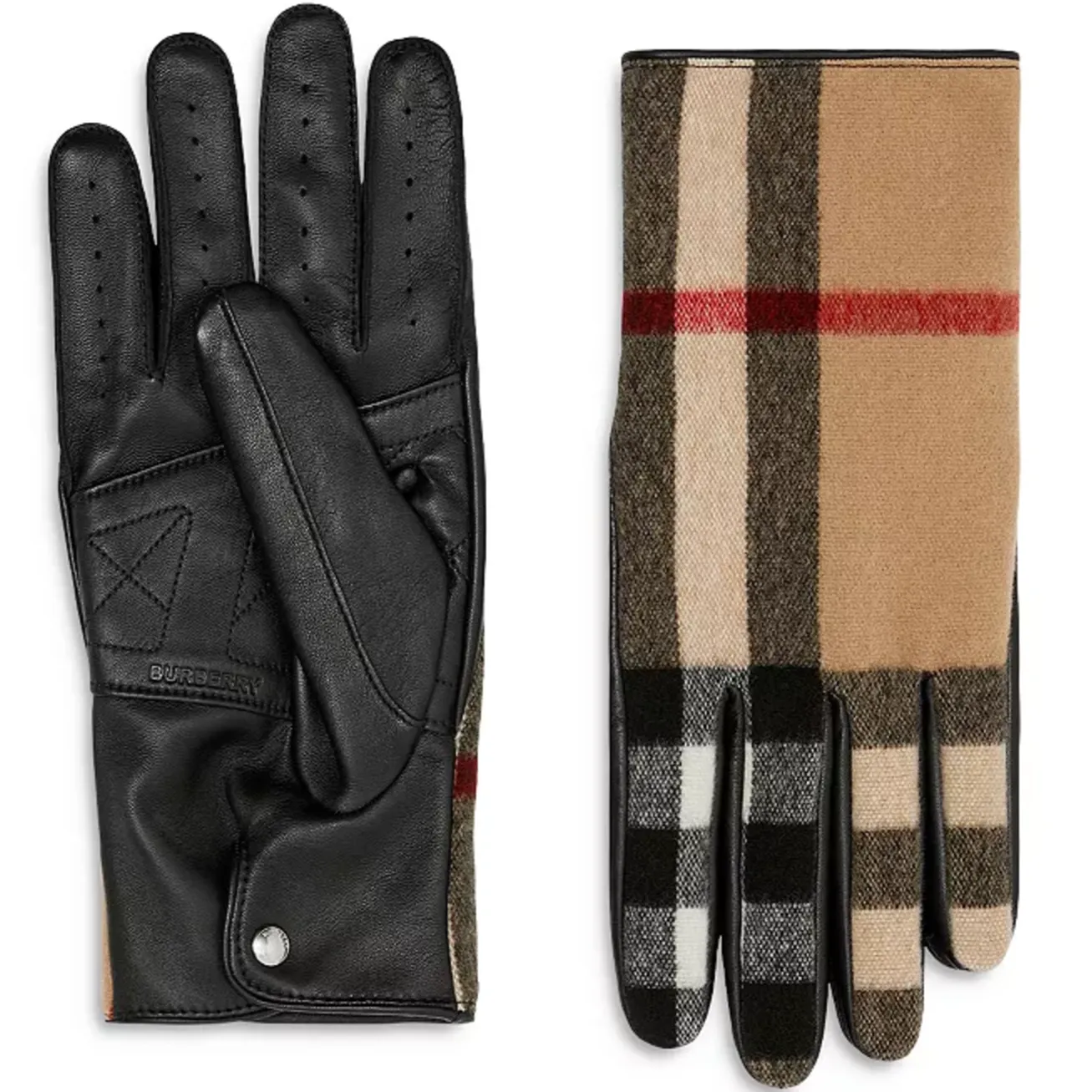 Burberry Gabriel Exaggerated Check Gloves