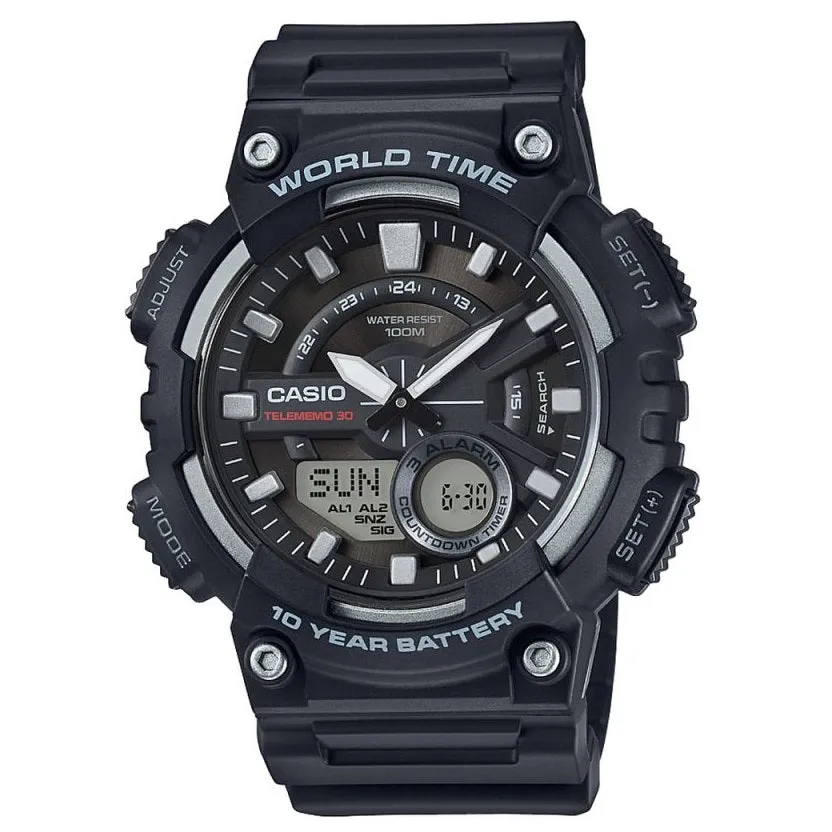 Casio Collection Telememo Sports Watch AEQ-110W-1AVEF