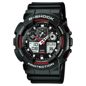 Casio G Shock Mens World Time Sports Watch GA-100-1A4ER