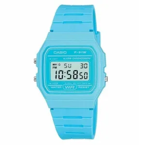 Casio Retro Collection Digital Baby Blue Unisex Watch F-91WC-2AEF