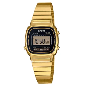 Casio Vintage Collection Gold Plated Digital Ladies Watch LA670WEGA-1EF