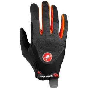 Castelli Arenberg Gel LF Unisex Cycling Gloves (Dark Gray/Orange)