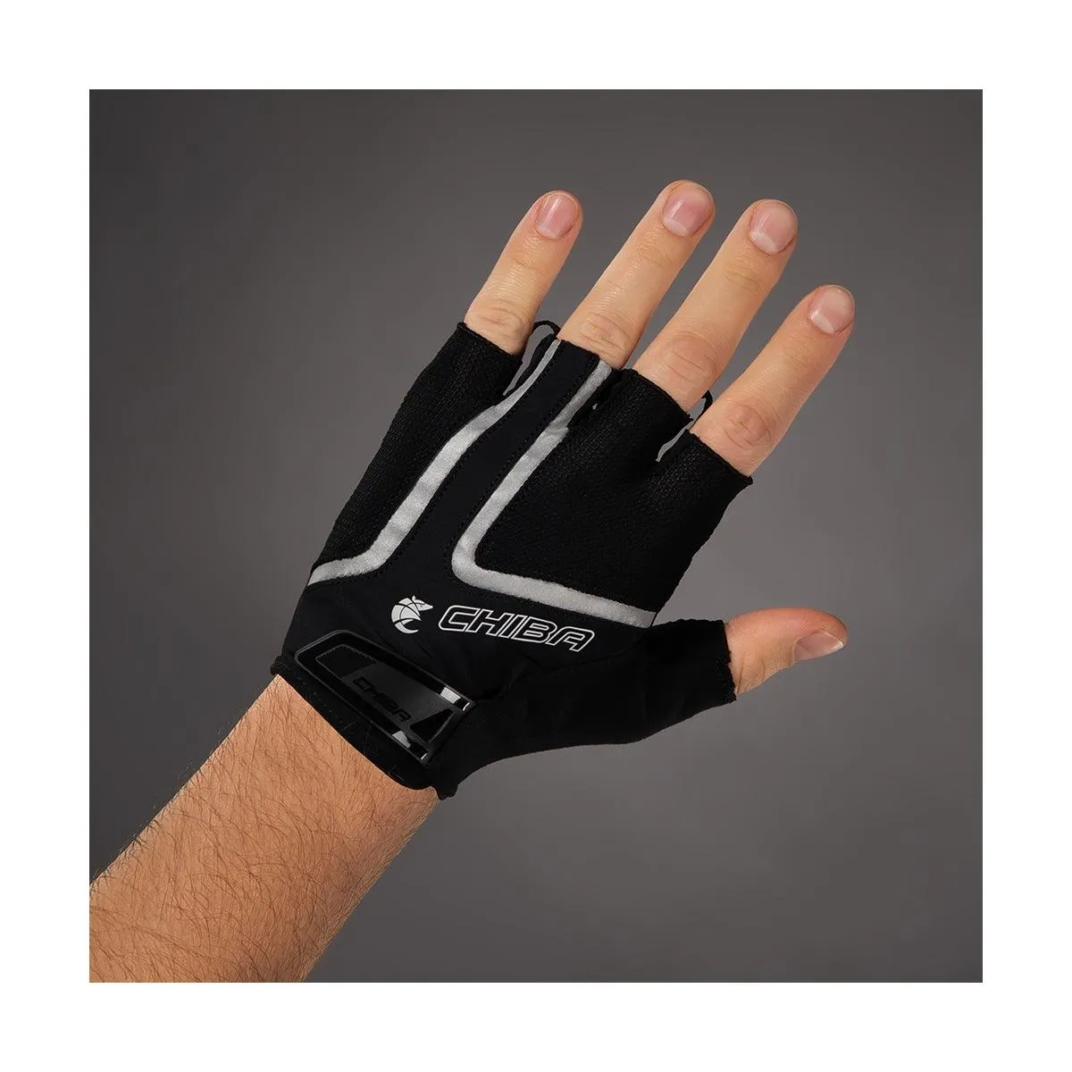 Chiba Gel Air Reflex Mens Cycling Gloves (Black)