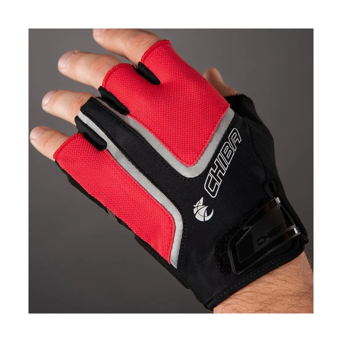 Chiba Gel Air Reflex Mens Cycling Gloves (Red)